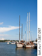 Хельсинки. Вид на современный город. Пристань (2009 год). Стоковое фото, фотограф Михаил Митин / Фотобанк Лори