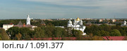 Панорамный вид на центральную часть Новгородского кремля с башни Кокуй. Великий Новгород (2009 год). Стоковое фото, фотограф Самохвалов Артем / Фотобанк Лори