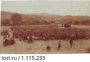 Первая мировая война. Революционный митинг в действующей армии. 1916-1917 г. Стоковое фото, фотограф Анна Магид / Фотобанк Лори