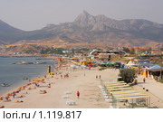 Пляж Коктебеля (2009 год). Редакционное фото, фотограф Кристина Викулова / Фотобанк Лори