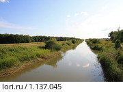 Кулундинский магистральный канал. Алтайский край. Стоковое фото, фотограф Григорий Писоцкий / Фотобанк Лори