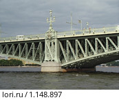 Троицкий (бывший Кировский) мост (2009 год). Стоковое фото, фотограф Наталья Лукина / Фотобанк Лори