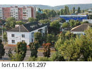Маленький город в горах утром (2008 год). Стоковое фото, фотограф Георгий Солодко / Фотобанк Лори