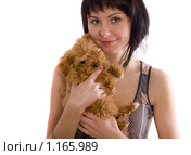 Девушка с собакой. Стоковое фото, фотограф Argument / Фотобанк Лори