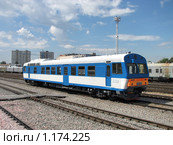Автомотриса АЧ2-088, станция "Лихоборы", МОЖД (2008 год). Редакционное фото, фотограф Анна Маркова / Фотобанк Лори