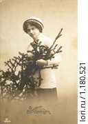 Старинная почтовая открытка, 1913 г. Стоковое фото, фотограф FotograFF / Фотобанк Лори