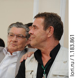 Киноактёры  Алексей Ванин и Алексей Булдаков (2009 год). Редакционное фото, фотограф Free Wind / Фотобанк Лори
