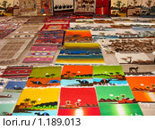 Ковры и гобелены на Египетском базаре (2008 год). Стоковое фото, фотограф Одиссей / Фотобанк Лори
