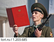 Принятие военной присяги (2009 год). Редакционное фото, фотограф Соловьев Владимир Александрович / Фотобанк Лори