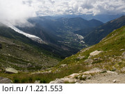 Долина  Шамони во французских  Альпах (2008 год). Стоковое фото, фотограф Петр Кириллов / Фотобанк Лори