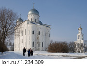 Собор Святого Георгия. Свято-Юрьев монастырь. Великий Новгород (2009 год). Редакционное фото, фотограф Ярослава Синицына / Фотобанк Лори