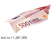 Самолетик из 500 EURO. Стоковое фото, фотограф FotAle / Фотобанк Лори