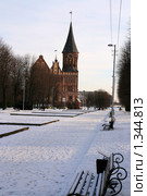 Калининград. Кафедральный собор зимой (2010 год). Редакционное фото, фотограф Павел Красихин / Фотобанк Лори