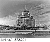 Храм Христа Спасителя, стилизация, Москва. Стоковая иллюстрация, иллюстратор Fro / Фотобанк Лори