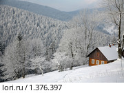 Зима. Домик в горах (2010 год). Стоковое фото, фотограф Gagara / Фотобанк Лори