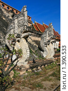 Храм Чеди Луанг.(Wаt Chеdi Luаng) Чиангмай, Таиланд (2009 год). Стоковое фото, фотограф Валентина Качалова / Фотобанк Лори
