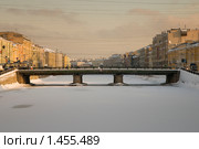 Семеновский мост. Зимняя Фонтанка. Санкт-Петербург (2010 год). Редакционное фото, фотограф Александр Алексеев / Фотобанк Лори