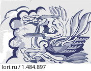 Мифологический всадник. Стоковая иллюстрация, иллюстратор Сергей Скрыль / Фотобанк Лори