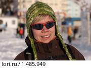 Портрет девушки в зимней шапке. Стоковое фото, фотограф Смирнов Владимир / Фотобанк Лори