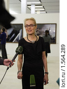 Москва, ЦВЗ "Манеж", открытие "Фотобиеннале 2010". Ольга Свиблова. Редакционное фото, фотограф Дмитрий Неумоин / Фотобанк Лори