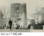 Баку. Девичья Башня (Гыз Галасы).Фотография 60-х годов. Стоковое фото, фотограф Наталья Крупская / Фотобанк Лори