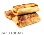 Русские блины, фаршированные мясом. Стоковое фото, фотограф ElenArt / Фотобанк Лори