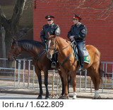 Конная милиция в Александровском саду (2010 год). Редакционное фото, фотограф Михаил Борсов / Фотобанк Лори