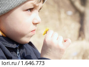 Мальчик с цветочком. Стоковое фото, фотограф Paleka / Фотобанк Лори