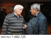 Ректор академии ТВ и кино Димитар  Димитров (Болгария) и продюсер Владимир Синельников (Россия) (2010 год). Редакционное фото, фотограф Free Wind / Фотобанк Лори