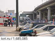 Пожарная часть в  "Северной башне" делового центра "Москва-сити" (2010 год). Редакционное фото, фотограф Алёшина Оксана / Фотобанк Лори