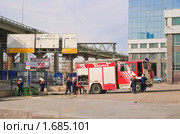 Пожарная часть в  "Северной башне" делового центра "Москва-сити" (2010 год). Редакционное фото, фотограф Алёшина Оксана / Фотобанк Лори