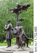 Памятник "Гусляры" в Йошкар-Оле (2010 год). Редакционное фото, фотограф Людмила Ожиганова / Фотобанк Лори