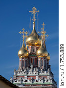 Воскресения Христова Храм в Кадашах. Купола храма. Стоковое фото, фотограф Юрий Назаров / Фотобанк Лори