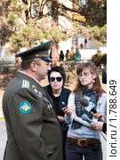 Интервью военкома (2009 год). Редакционное фото, фотограф Валерий Шилов / Фотобанк Лори