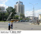 Перекрёсток Свердлова -Шевченко, Екатеринбург (2010 год). Редакционное фото, фотограф Людмила Банникова / Фотобанк Лори