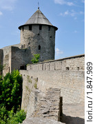 Вид на Воротную башню с башни наместника (2010 год). Стоковое фото, фотограф Виктор Карасев / Фотобанк Лори