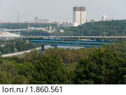 Лужнецкий метромост. Москва (2010 год). Стоковое фото, фотограф E. O. / Фотобанк Лори