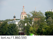 Храм Воскресения Христова в Пленницах - бывший Андреевский монастырь. Андреевская набережная, 2. Москва (2010 год). Редакционное фото, фотограф E. O. / Фотобанк Лори