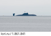 Многоцелевая атомная подводная лодка "Самара" проекта 971 "Щука-Б" (натовская классификация - Акула II) на параде в честь Дня Военно-Морского Флота России. Стоковое фото, фотограф Сергеев Игорь / Фотобанк Лори