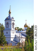 Церковь Троицы Живоначальной (Троицкая церковь). Московская область, Чеховский район, Ваулово. (2010 год). Стоковое фото, фотограф Анна Менщикова / Фотобанк Лори