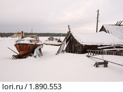 Зима на Белом море. Стоковое фото, фотограф Некрасов Андрей / Фотобанк Лори