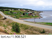 Небольшая поморская деревня на берегу Белого моря (2010 год). Стоковое фото, фотограф Валерий Александрович / Фотобанк Лори