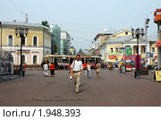 Большая Покровка в Нижнем Новгороде (2010 год). Редакционное фото, фотограф Корчагина Полина / Фотобанк Лори