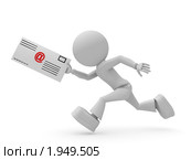 Почтальон. Стоковая иллюстрация, иллюстратор Алексей / Фотобанк Лори