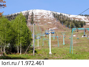 Шерегеш. Горнолыжный курорт. Гора Зеленая. Стоковое фото, фотограф Татьяна Королева / Фотобанк Лори