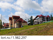Горнолыжный курорт Шерегеш. Гостиницы. Редакционное фото, фотограф Татьяна Королева / Фотобанк Лори