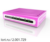 Розовый маршрутизатор ADSL. Стоковая иллюстрация, иллюстратор Маринченко Александр / Фотобанк Лори