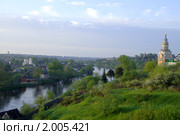 Торжок.Вид с городского вала. (2006 год). Стоковое фото, фотограф Юрков Виктор Петрович / Фотобанк Лори