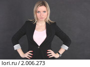 Строгая деловая женщина. Стоковое фото, фотограф Елена Сирица / Фотобанк Лори