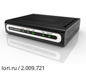 Черный маршрутизатор ADSL. Стоковая иллюстрация, иллюстратор Маринченко Александр / Фотобанк Лори
